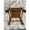 Image 17 : VINTAGE PAIL, WICKER CHAIR AND FOOTSTOOL, BASKET, AND ART