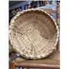 Image 2 : VINTAGE PAIL, WICKER CHAIR AND FOOTSTOOL, BASKET, AND ART