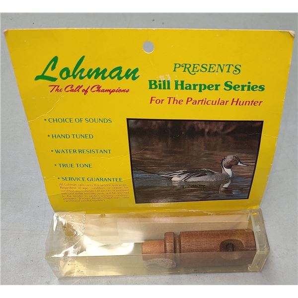 LOHMAN PINTAIL WIDGEON DUCK CALL IN WOOD ORIGINAL PACKAGING