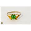 Image 1 : STERLING SILVER WITH JADE RING