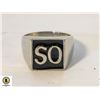 Image 1 : INSIGNIA RING: "SO" SIZE 24 MM