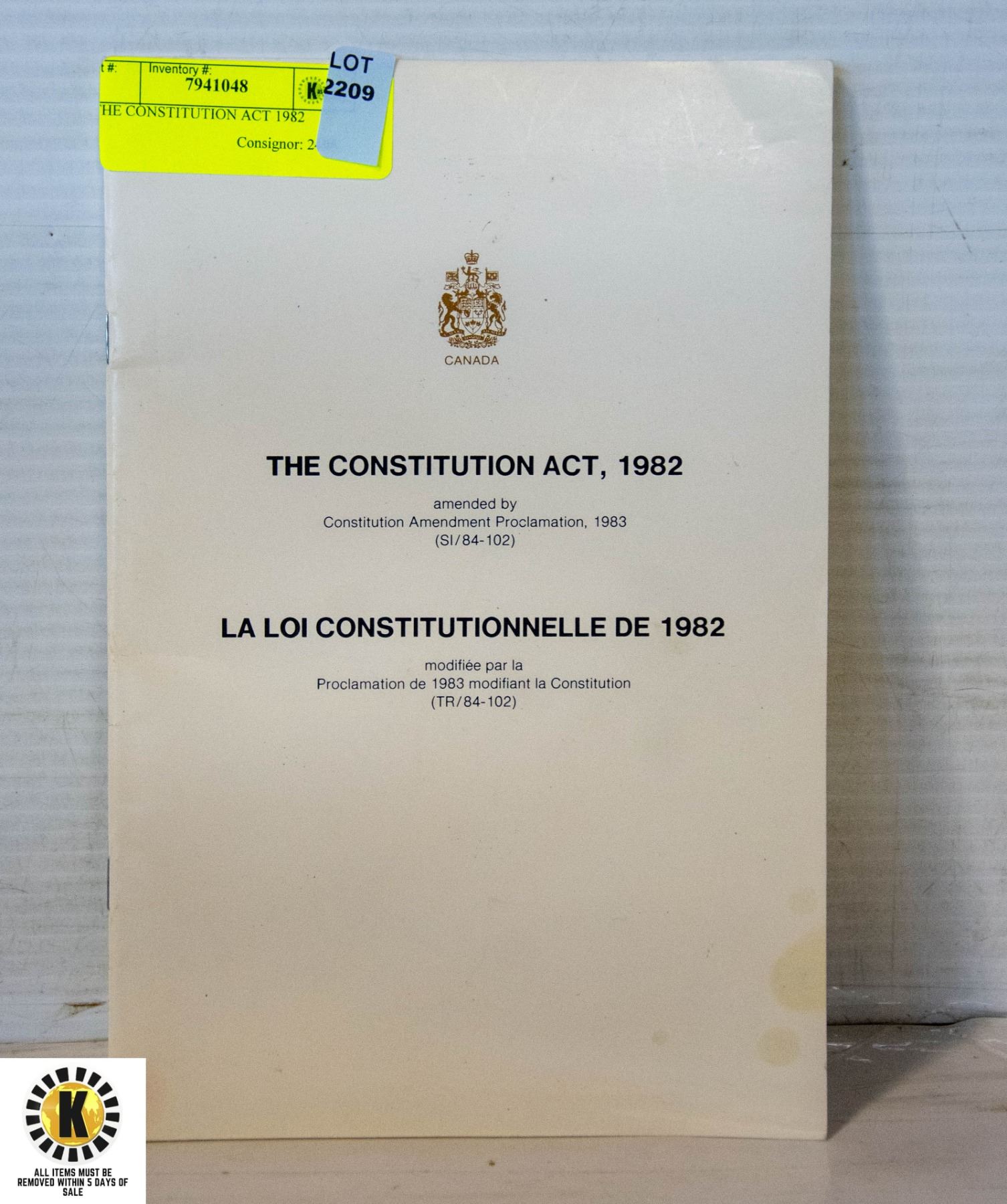 1982 Constitution THE CONSTITUTION ACT 1982