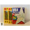 Image 1 : FLAT OF CANADA & USA ROAD MAP BOOKS
