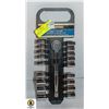 Image 1 : SHOPRO 19PC 3/8" DRIVE RATCHET & SOCKET SET