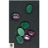 Image 1 : #69-GENUINE RUBY& EMERALD GEMSTONE 63.45 CT