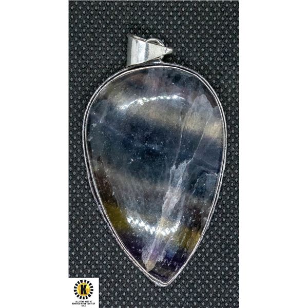 #144-NATURAL FLUORITE PENDANT