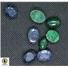 Image 1 : #65-GENUINE SAPPHIRE, EMERALD GEMSTONE 75.95CT