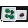 Image 1 : #51-GENUINE RUBY 9.25CT & JADEITE 28.70CT GEMSTONE