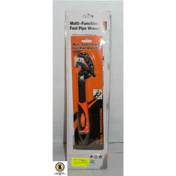 NEW - MAGIC PIPE WRENCH 2 PIECE SET