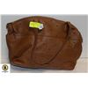 Image 1 : FOSSIL BRAND LEATHER HAND BAG PURSE TAN