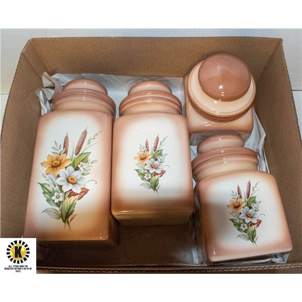 8-PIECE CERAMIC CANISTER SET