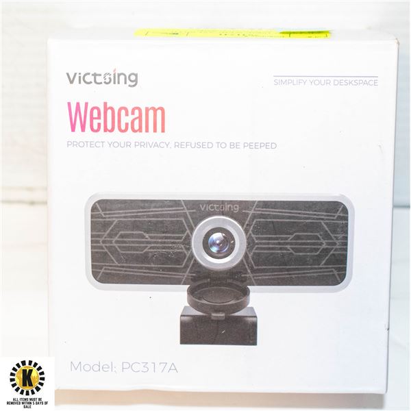 VICTSING 1080P WEBCAM WITH DUAL MICROPHONES