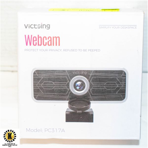 VICTSING 1080P WEBCAM WITH DUAL MICROPHONES AND