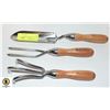 Image 1 : SET OF 3 LEE VALLEY GARDEN TOOLS