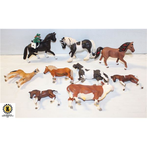 9 GERMAN SCHLEICH COLLECTOR ANIMALS