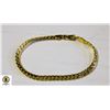 Image 1 : NEW GOLD PLATED BRACELET 8 INCHES LONG 5MM WIDE