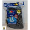 Image 1 : BLACK CREW SOCKS,SIZE 12-16,6-PACK