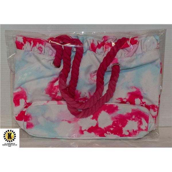 VINTAGE TIE DYE TOTE BAG FOR WOMAN LARGE NEW