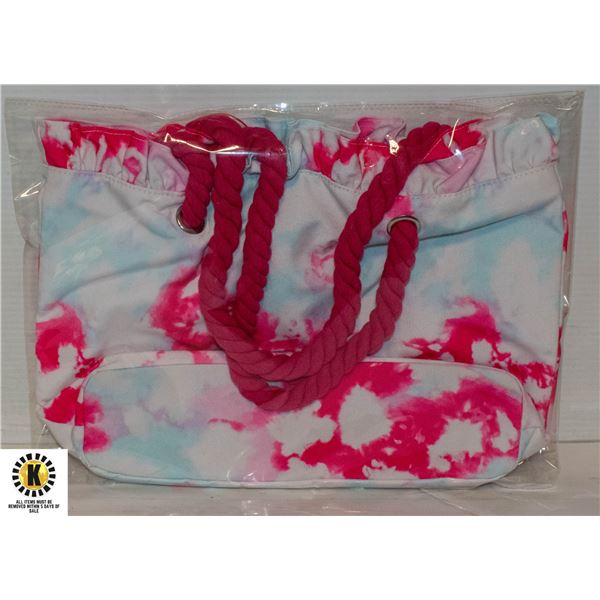 VINTAGE TIE DYE TOTE BAG FOR WOMAN LARGE NEW