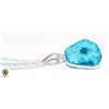 Image 1 : 925 WATERWAVE NECKLACE WITH BLUE STONE PENDANT