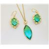 Image 1 : 19) SUITE OF  NATURAL GREEN AMETRINE