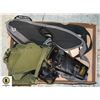 Image 1 : FLAT OF HOLSTERS & RELATED ITEMS