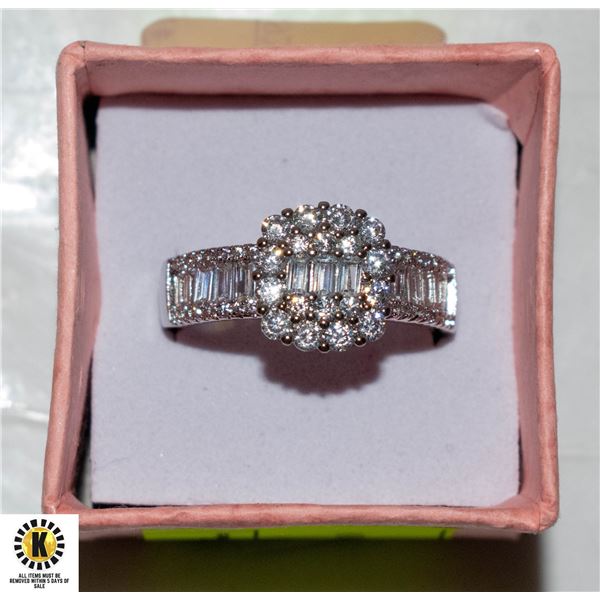 S925 WHITE ZIRCON RING SIZE 10