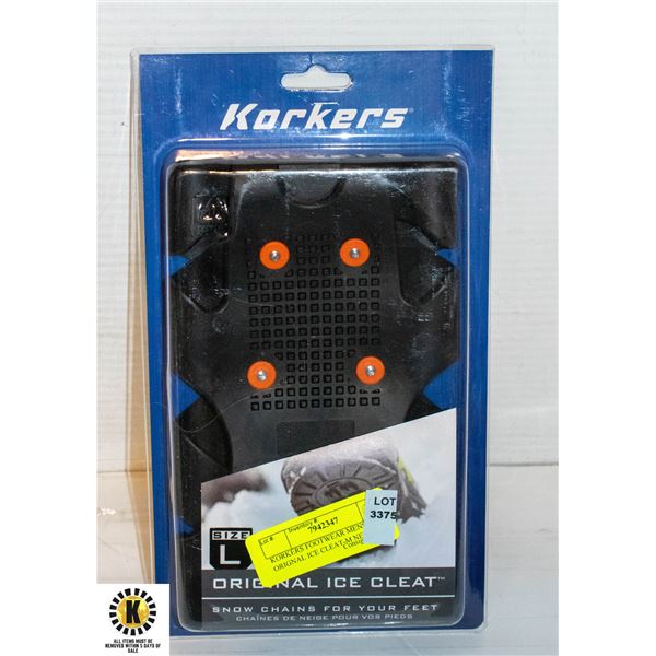 KORKERS FOOTWEAR MENS ORIGNAL ICE CLEAT-M NEW