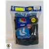 Image 1 : BLACK CREW SOCKS,SIZE 12-16,6-PACK,FRUIT OF THE