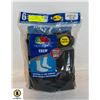 Image 1 : BLACK CREW SOCKS,SIZE 12-16,6-PACK,FRUIT OF THE