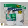 Image 1 : ANKLE SOCKS WHITE,SIZE 12-16,6-PACK,FRUIT OF THE