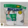 Image 1 : ANKLE SOCKS WHITE,SIZE 12-16,6-PACK,FRUIT OF THE