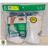 ANKLE SOCKS WHITE SIZE 6-12,6-PACK,FRUIT OF THE