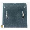 Image 1 : ESTATE NEW BLACK EARRINGS,UNKNOWN STONE