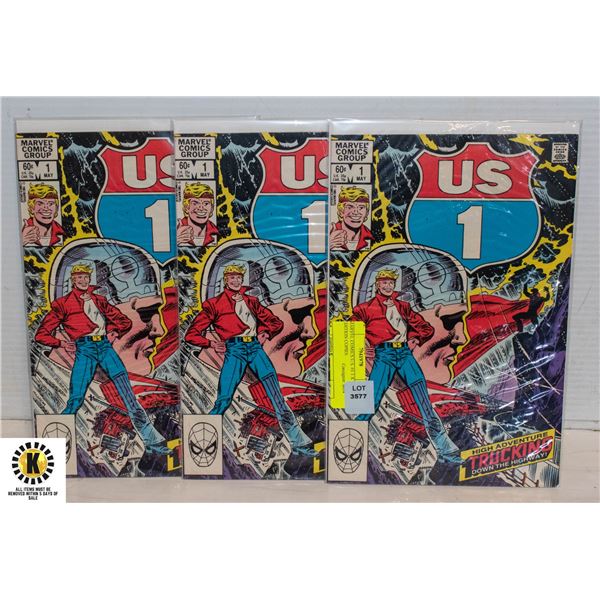 MARVEL COMICS U.S. #1 3 X FIRST EDITION COPIES