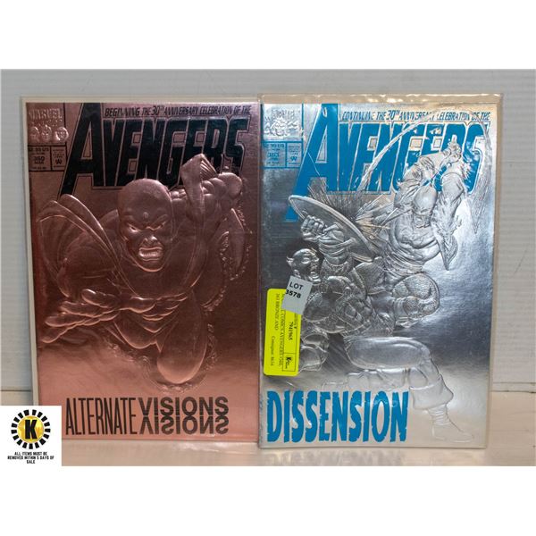 MARVEL COMICS AVENGERS #360, 363 BRONZE AND