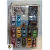 Image 1 : 12 NASCAR CARS W/30 COLLECTOR CARDS & STANDS