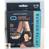 NEW COPPER COMPRESSION BUNION RELIEF SLEEVE