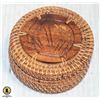 Image 1 : SMALL WOOD CARVED HAND MADE NATIVE BASKET