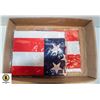 Image 1 : FLAT OF 3 AMERICAN FLAGS,3FT BY 5FT