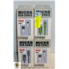 4 PACKS OF MICRO USB CABLE I-PHONE CHARGERS