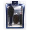 Image 1 : NEW 3PC NAUTICA BEARD AND HAIR BRUSH SET