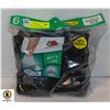 Image 1 : BLACK ANKLE SOCKS,SIZE 12-16,6-PACK,FRUIT OF THE