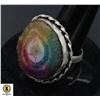 Image 1 : #286-NARURAL RAINBOW SOLAR QUARTZ RING  SIZE 9