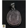 Image 1 : #215-NATURAL PINK ROSE QUARTZ PENDANT