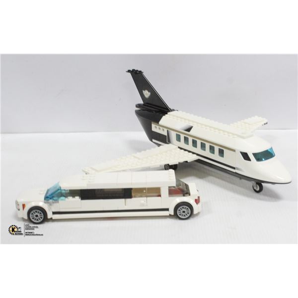 LEGO VIP PLANE & LIMO AS SHOWN