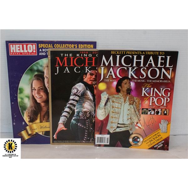 LOT OF SPECIAL EDITION MICHAEL JACKSON & ROYAL