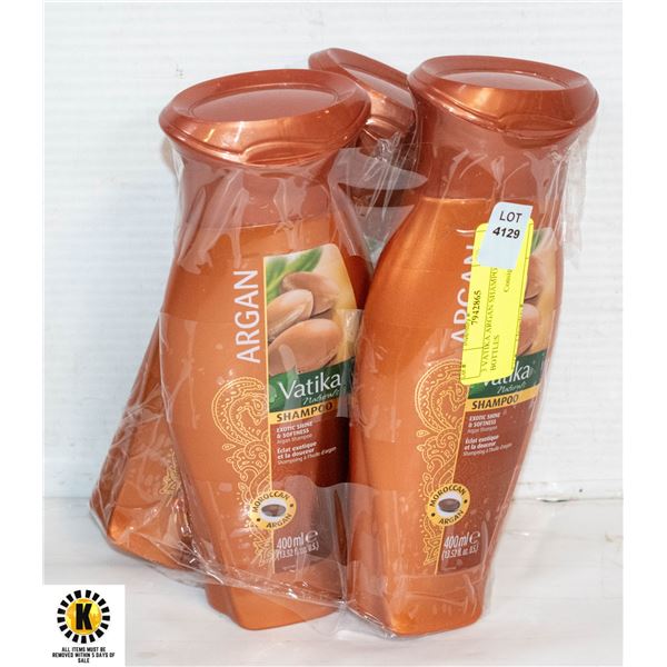 3 VATIKA ARGAN SHAMPOO,400ML BOTTLES