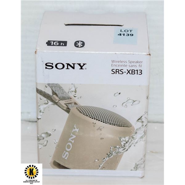 SONY WIRELESS SPEAKER SRS-XB13