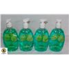 4 BOTTLES OF GREEN APPLE HAND SOAP,500ML BOTTLES